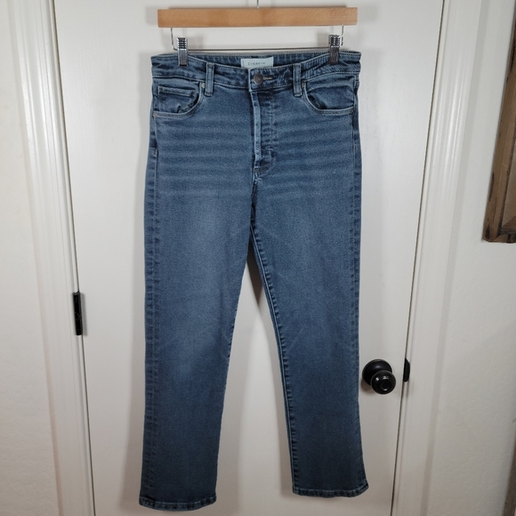 Evereve The Ever Straight Jeans High Rise Fit Size 28 - Picture 1 of 8